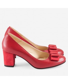 Pantofi Piele Rosu Office Bleumarine D20 - orice culoare