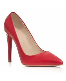 Pantofi Stiletto Piele Rosu Very Chic  - disponibili pe orice culoare