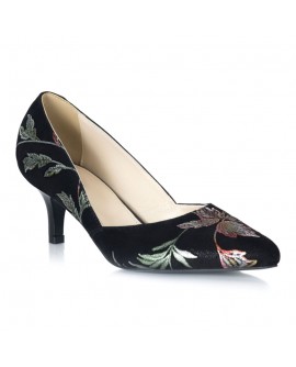Pantofi Stiletto Toc Mic Floral L32 - orice culoare