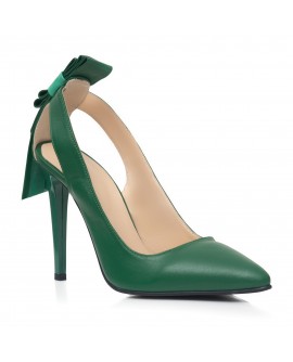 Pantofi Stiletto Ria C15 Piele Verde  - orice culoare