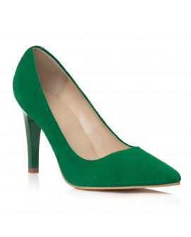 Pantofi Stiletto  Piele Verde C8  - orice culoare