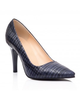 Pantofi Stiletto Piele Bleumarin Presaj C41- orice culoare