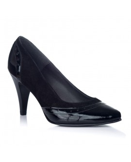 Pantofi Stiletto Piele Negru Toc Mic V32 - orice culoare