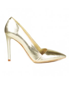 Pantofi Stiletto C10 piele Auriu - orice culoare