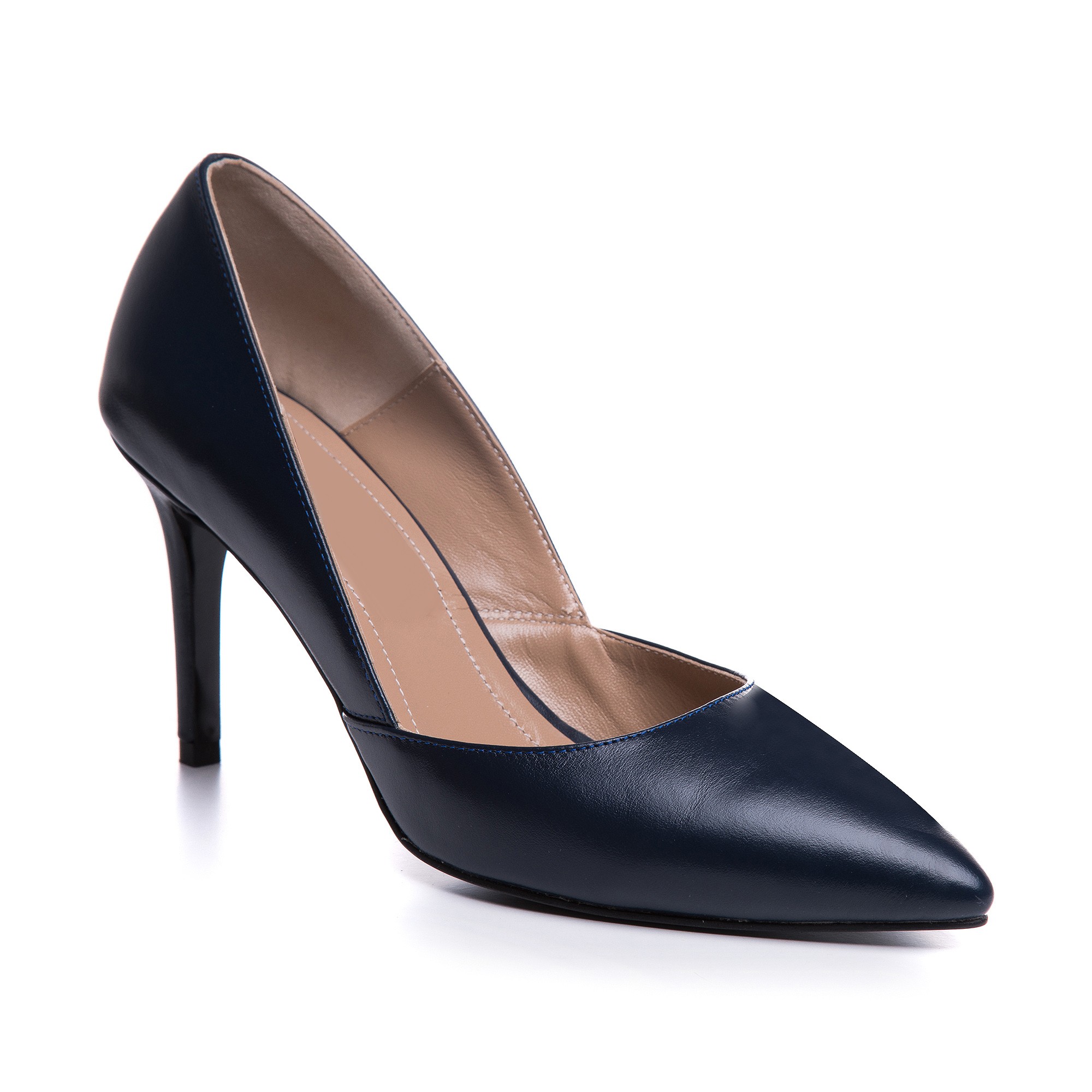 Pantofi Stiletto Piele Negru Anellis L24  - orice culoare