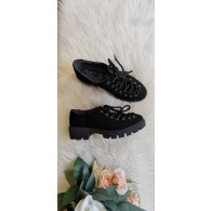 Pantofi Talpa Bocanc velur negru e V70 - orice culoare