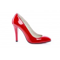 Pantofi Stiletto Rosu piele lacuita Casual  -orice culoare