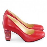 Pantofi Piele Rosu Office Chic D22 - orice culoare