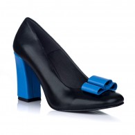 Pantofi Dama Piele Office Chic Albastru V34 - orice culoare