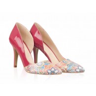 Pantofi Piele Stiletto Fancy Roz N30 - orice culoare