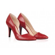 Pantofi Piele Stiletto Fancy Rosu N30 - orice culoare