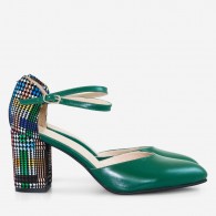 Pantofi Piele Verde Comod Style D59  - orice culoare