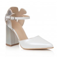Pantofi Piele Ivory/Argintiu Lady C40 - orice culoare