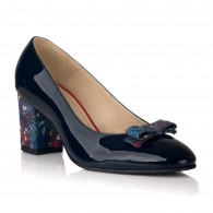 Pantofi Piele Comod Bleumarin/Multicolor V41 - orice culoare