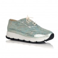 Pantofi Piele Argintiu Sport Fashion V22  - orice culoare