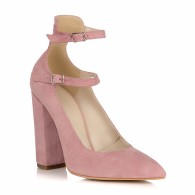 Pantofi Piele Roz Pudra Dolly L14 - orice culoare