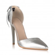 Pantofi Dama Piele Stiletto Luna Argintiu C30 - orice culoare