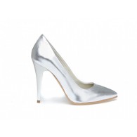 Pantofi Stiletto V12  Piele Argintiu - orice culoare
