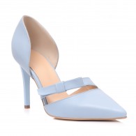 Pantofi Dama Piele Bleu Erika C51 - Orice Culoare