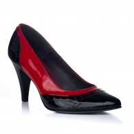 Pantofi Stiletto Piele Rosu Toc Mic V32 - orice culoare