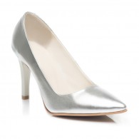 Pantofi Stiletto  Piele Argintiu C8  - orice culoare