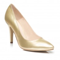 Pantofi Stiletto Piele Auriu C12 - orice culoare