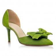 Pantofi Piele Stiletto Pretty Verde C36 - orice culoare