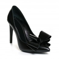 Pantofi Stiletto Piele Negru Funda Mare L40 - orice culoare