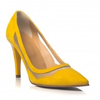 Pantofi Dama Piele Stiletto Relax Galben C33 - orice culoare