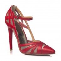 Pantofi Dama Piele Stiletto  Rosu Cathy - orice culoare