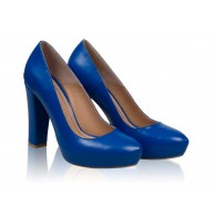 Pantofi Fogo piele naturala, orice culoare-albastru