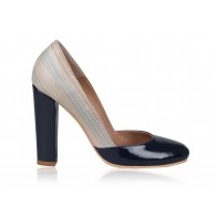 Pantofi dama piele Retro N1 Bleumarin  - orice culoare
