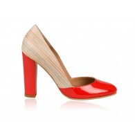 Pantofi dama piele Retro N1 Rosu  - orice culoare