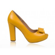 Pantofi dama piele Galben N7  - orice  culoare