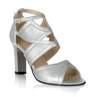 Sandale Piele Argintiu Amelie V11 - orice culoare