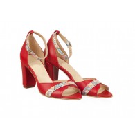 Sandale Dama Piele Rosu N56 - orice culoare
