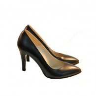 Pantofi stiletto Diva piele naturala negru