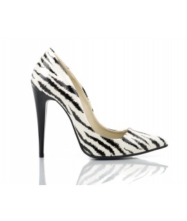 Pantofi Stiletto Very Chic piele Zebra