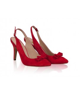 Pantofi Stiletto Decupat Piele Rosu N42 - orice culoare