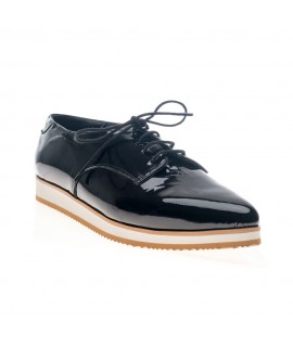 Pantofi piele Oxford Varf ascutit Negru V4 - orice culoare