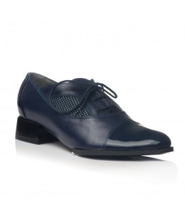 Pantofi Oxford Office piele bleumarin V19 - orice culoare