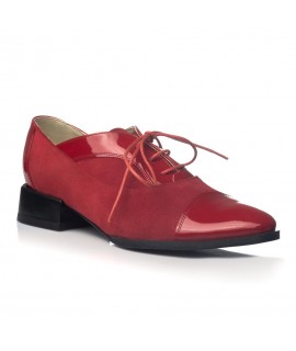 Pantofi Oxford Office piele rosu V19 - orice culoare