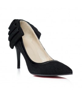 Pantofi Stiletto Funda Spate Negru C3  - orice culoare