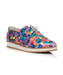 Pantofi piele Oxford Varf ascutit Multicolor V2  - orice culoare
