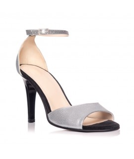 Sandale dama piele argintiu Carla S6 - Orice culoare