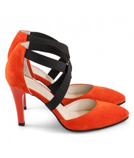 Pantofi Dama Piele Orange Haze D20 - orice culoare