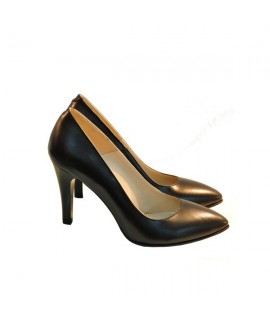 Pantofi stiletto Diva piele naturala negru