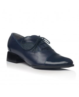 Pantofi Oxford Office piele bleumarin V19 - orice culoare