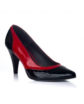 Pantofi Stiletto Piele Rosu Toc Mic V32 - orice culoare