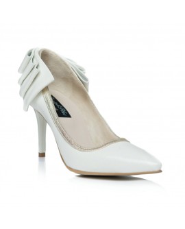 Pantofi Stiletto Funda Spate Ivory C3  - orice culoare